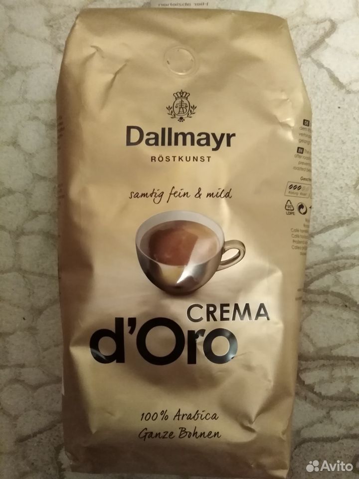 Кофе в зернах Dallmayr Crema d’Oro, арабика, 1 кг купить на Зозу.ру - фотография № 1