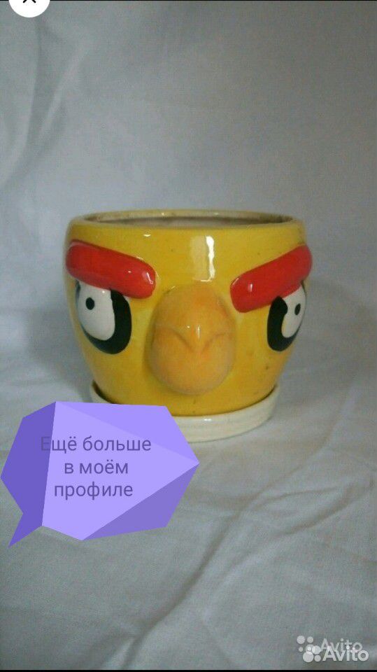 Горшок цветочный Angry Birds купить на Зозу.ру - фотография № 1