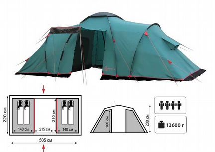 Туристическая палатка Tramp Brest 4