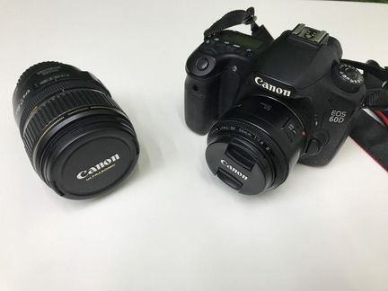 Canon d60d 2линзы