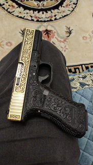 Страйкбольный пистолет WE Glock-18 Gen.3 Bronze, с