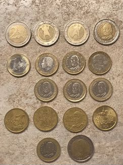 Монеты евро. обмен