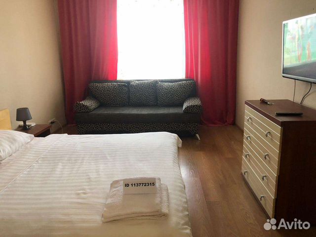 

1-к. квартира, 42 м², 3 кровати