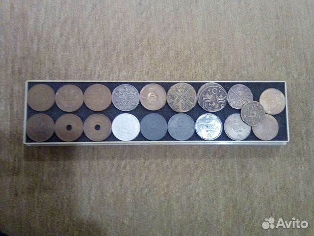 Монеты 5 орэ Дании, Норвегии, Швеции