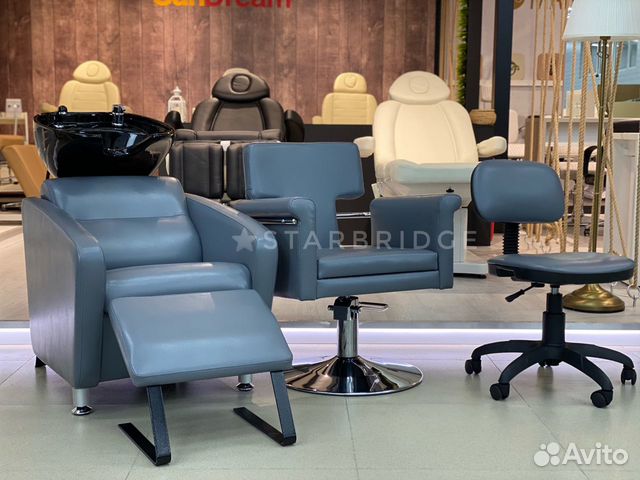 Мойка парикмахерская и кресло парикмахерское