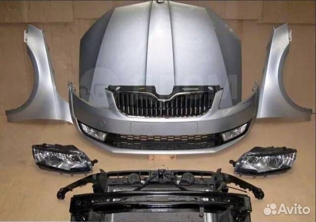 Передняя часть морда Skoda Oktavia А7