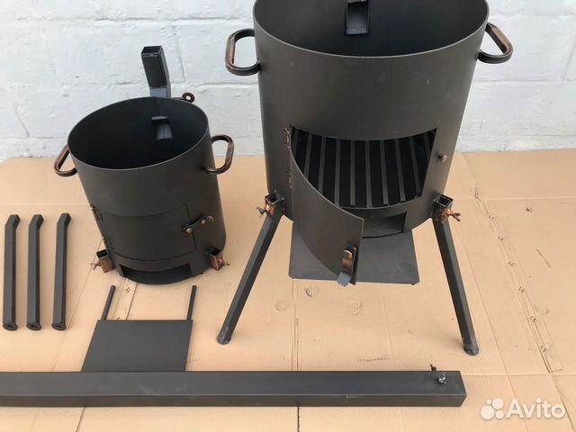 Печь под казан с зольником Премиум из 3мм