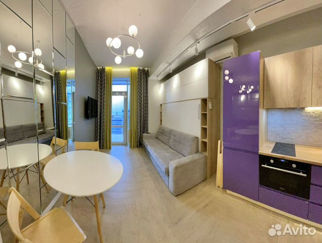 

Квартира-студия, 35 м², 3 кровати