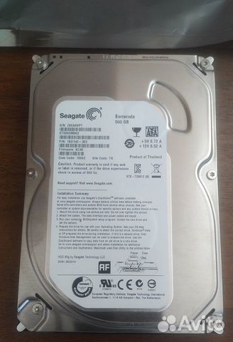 Жесткий диск Seagate HDD 500GB 7200rpm ST500DM002