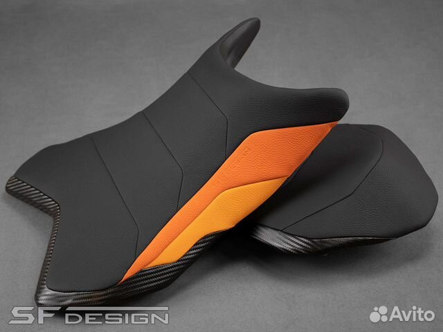 Сиденье для Kawasaki Z800 Two Orange Black Suns