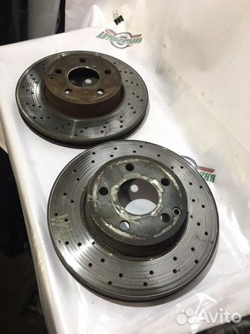 Диски тормозные передние мерседес W204 перфорация