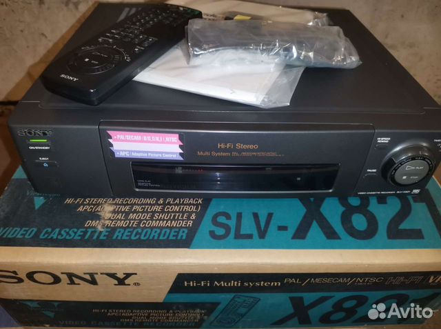 Видеомагнитофон sony slv-x821 hi-fi stereo