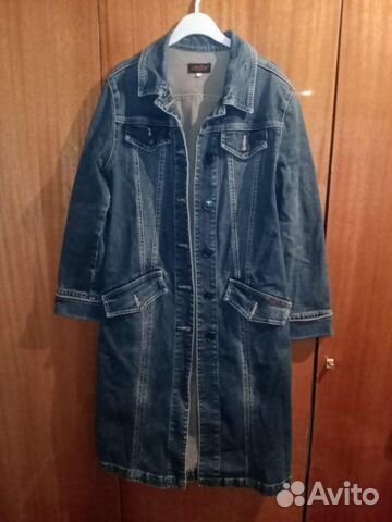 Плащ джинсовый, р. 40