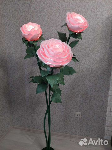 Светильник роза из изолона