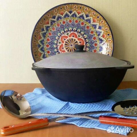 Казан чугунный узбекский