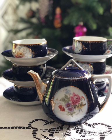 Чайный сервиз. Царская Россия.Т-во М.С. Кузнецов