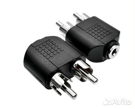 Адаптер-переходник аудио 2RCA-Jack 3.5
