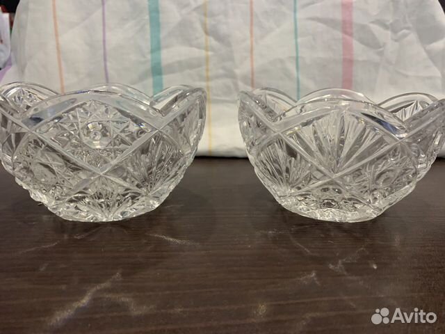 Ваза хрустальная СССР 2шт