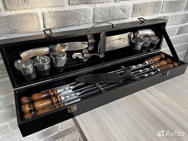 Набор шампуров подарочный