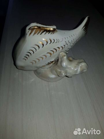 Фарфоровые статуэтки рыба карп СССР