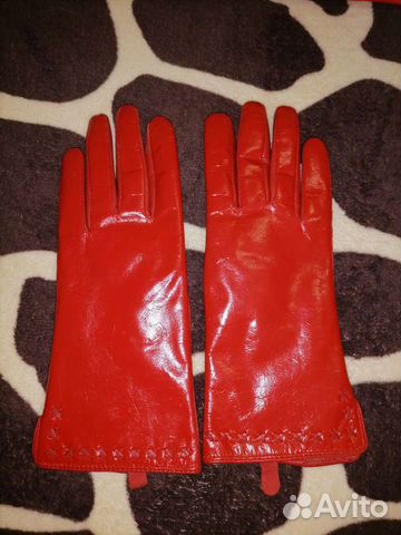 Перчатки женские кожаные