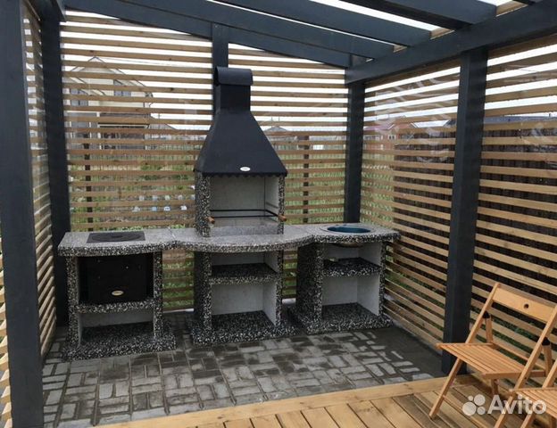 Модульная печь барбекю, мангал, казан