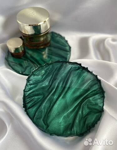 Подставки подстаканники блюдо для подачи из эпокси