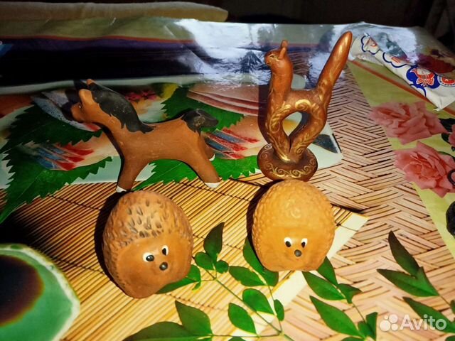 Глиняная свистулька ежик