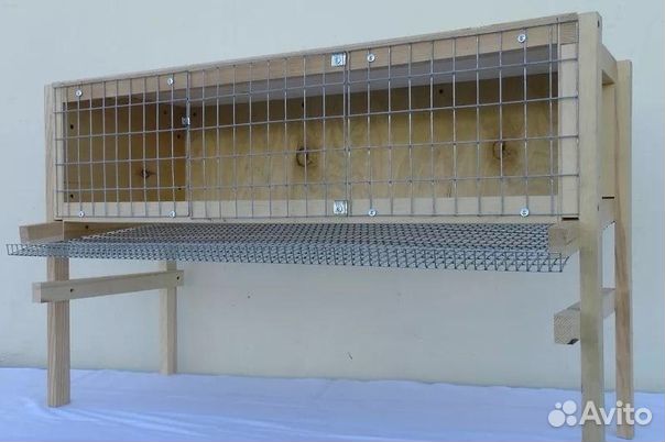 Клетка для перепелов до 40 голов с яйцесборником