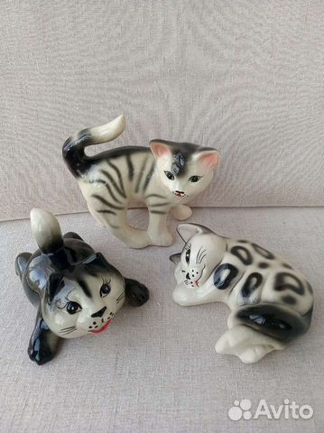 Фигурки статуэтки кошек фарфор