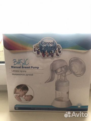 Молокоотсос ручной Canapol baby и бутылочка