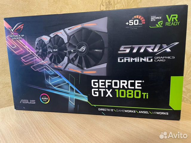 Видеокарта Asus rog strix gtx 1080 ti 11gb