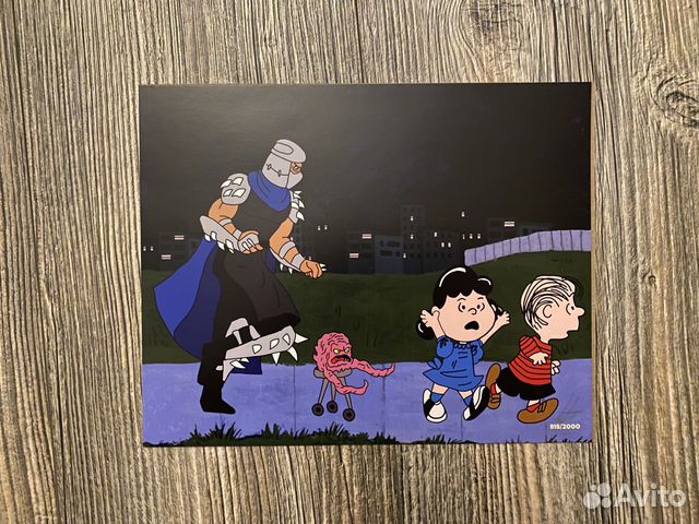 Шреддер Shredder и Snoopy коллекционный принт tmnt