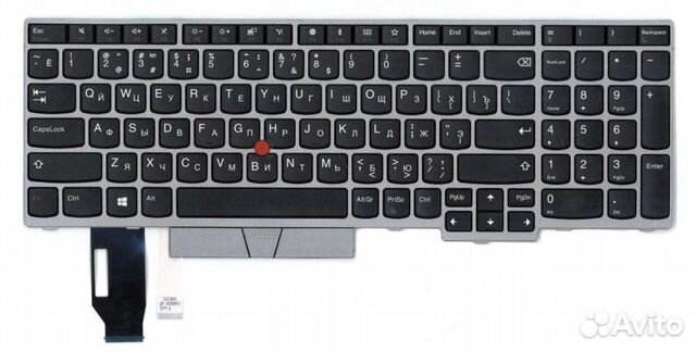 Клавиатура Lenovo IBM Thinkpad E580 серебристая