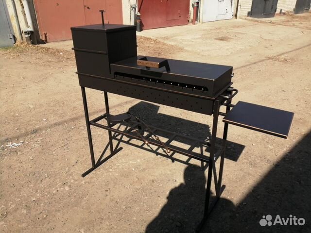 Мангал с печкой под казан