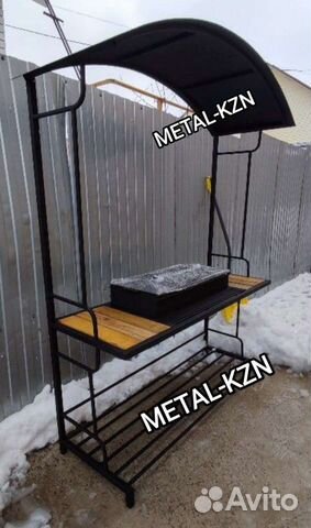 Мангал с крышей 