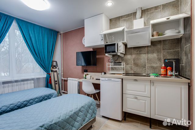 

Квартира-студия, 15 м², 2 кровати