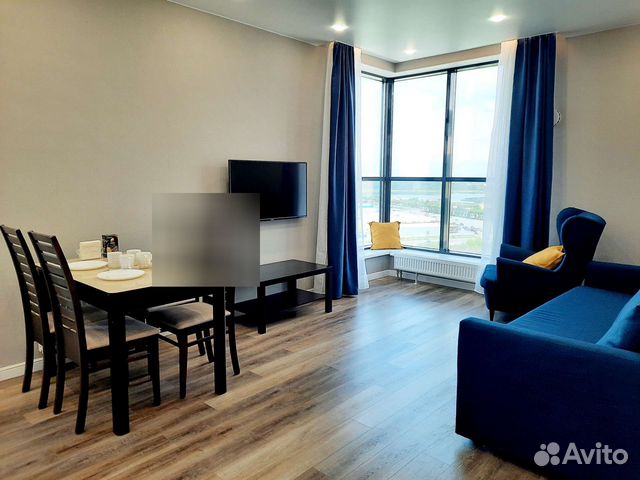 

1-к. квартира, 45 м², 2 кровати