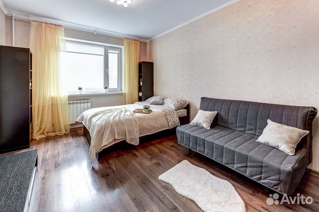 

1-к. квартира, 40 м², 2 кровати