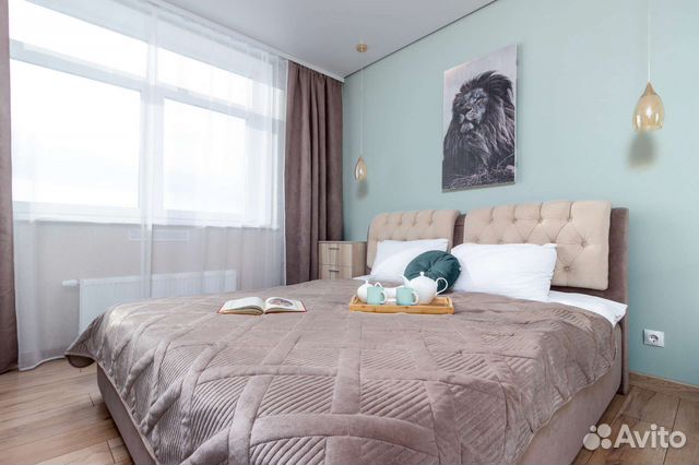 

1-к. квартира, 45 м², 2 кровати