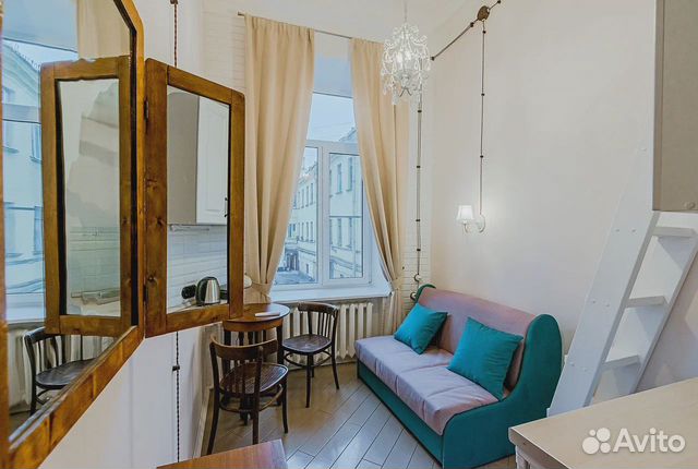 

Квартира-студия в апарт-отеле, 17 м², 2 кровати