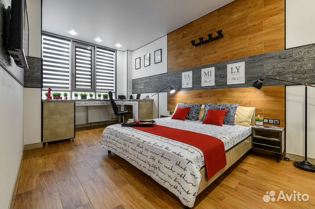 

1-к. квартира, 45 м², 2 кровати