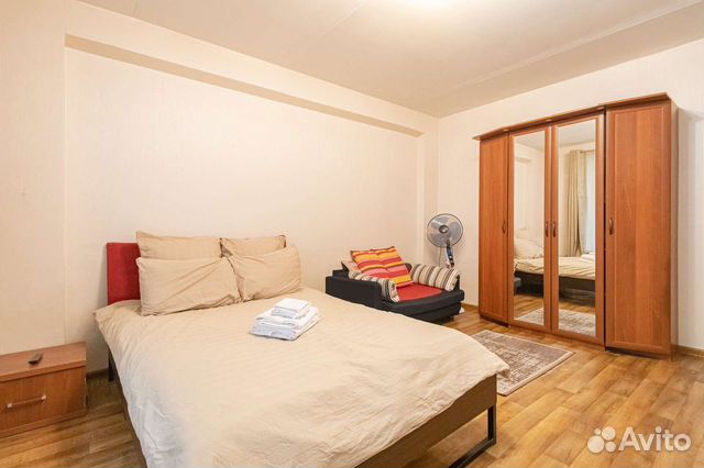 

1-к. квартира, 42 м², 2 кровати