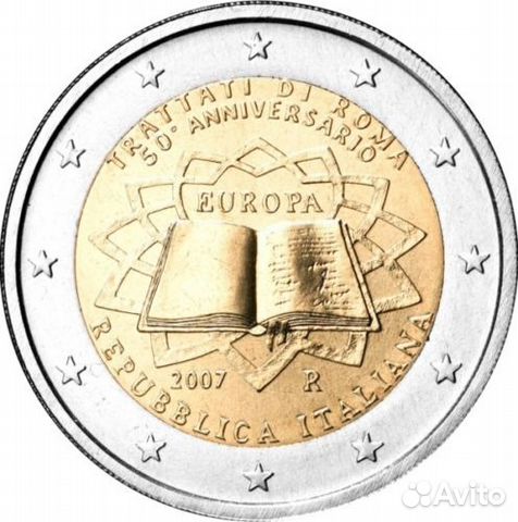 Монеты 2 Евро Римский Договор