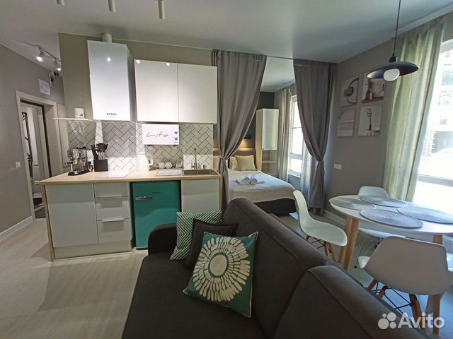 

Квартира-студия, 30 м², 2 кровати