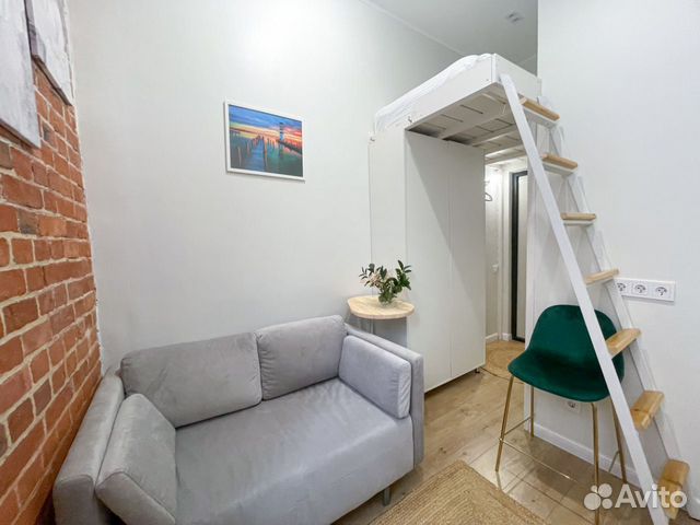 

Квартира-студия, 12 м², 2 кровати