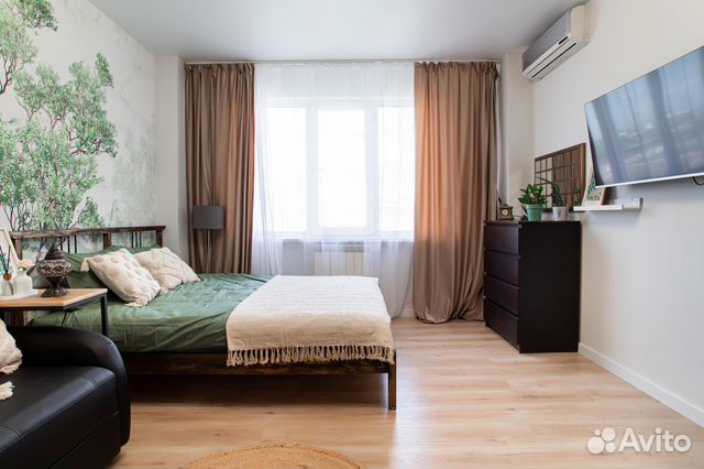 

1-к. квартира, 34 м², 2 кровати