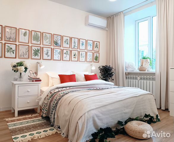 

1-к. квартира, 55 м², 3 кровати