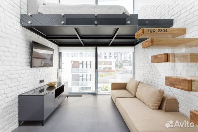 

Квартира-студия в апарт-отеле, 40 м², 2 кровати