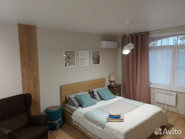

1-к. квартира, 42 м², 2 кровати